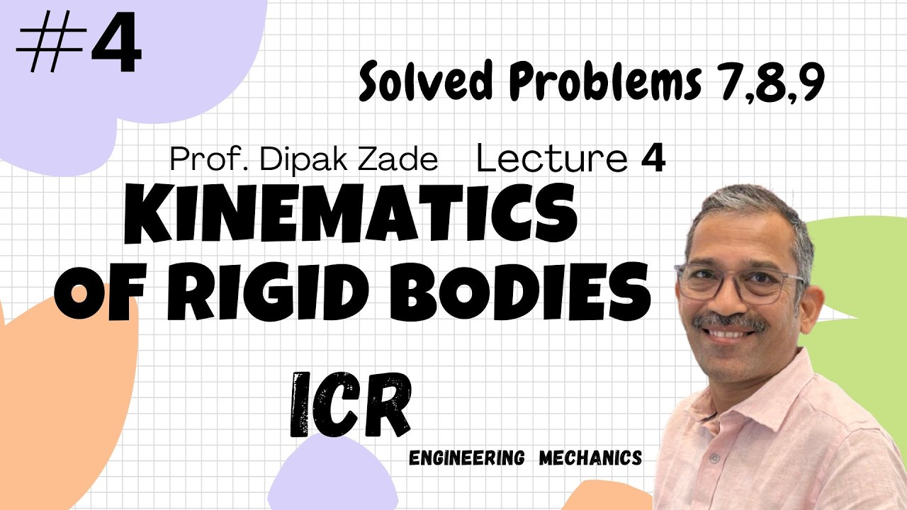 Kinematics of Rigid Bodies:  Lecture 4 : Solved Problems