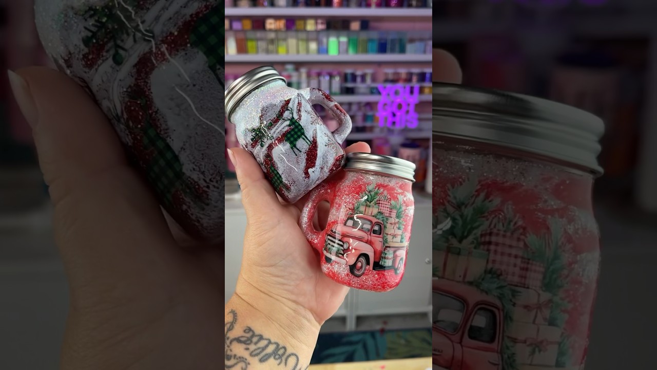 #quicktutorial #dollartreediy #glitter and #epoxy Salt and Pepper shakers 🧂✨