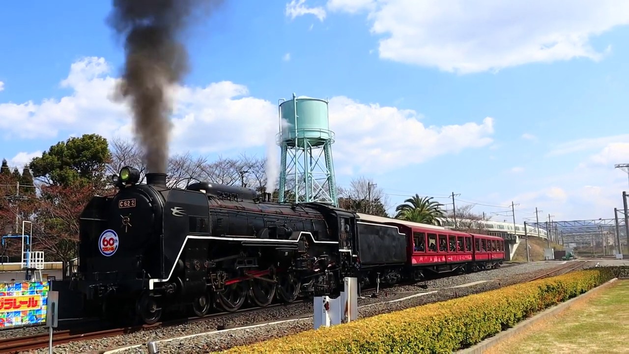 {JP} The SL Steam by C62-2 Steam Locomotive @ Kyoto Railway Museum