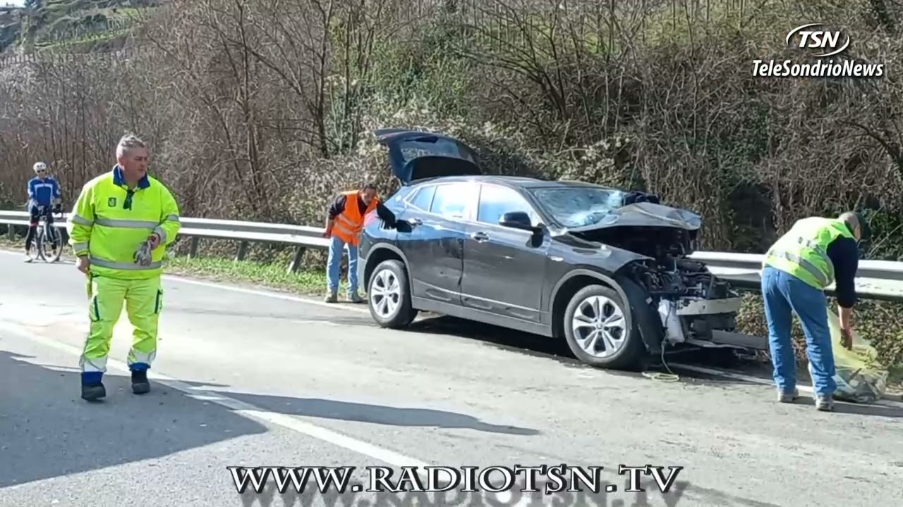 Scontro sulla tangenziale di Sondrio, quattro feriti. Traffico in tilt