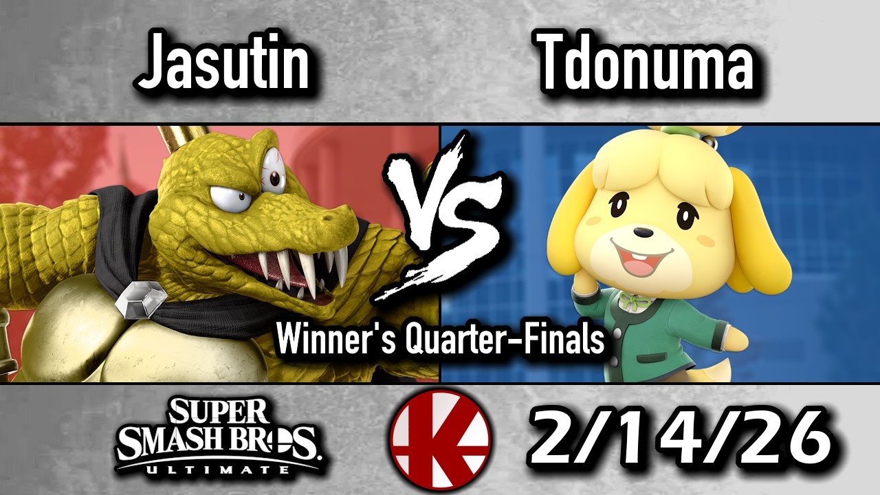 Ult - Jasutin (K. Rool) vs. Tdonuma (Isabelle) - Winner's Quarter-Finals