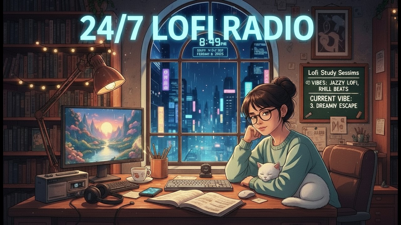 24/7 Lofi Radio 🎧 Deep Work & Study Sessions | 몰입을 위한 차분한 로파이 비트