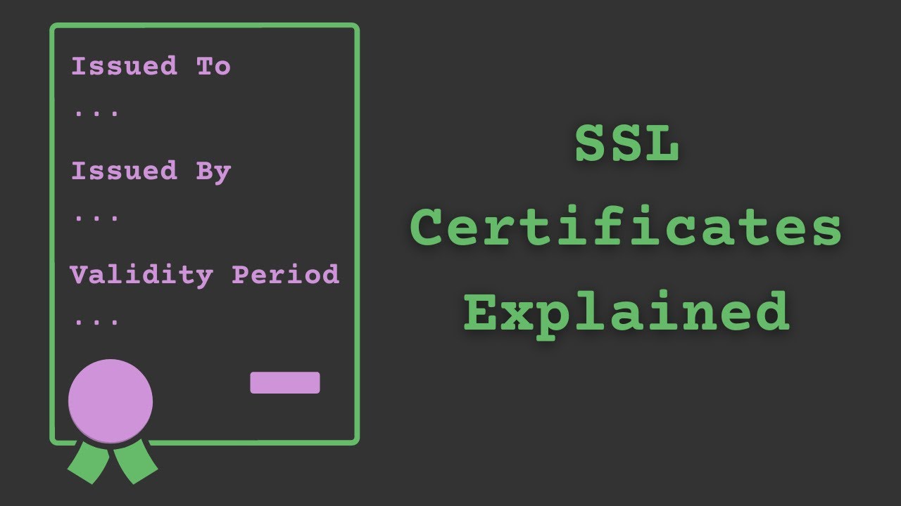 SSL Certificates Explained