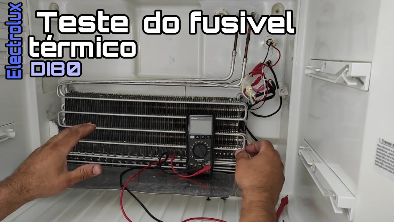 Como testar o fusível térmico refrigerador Electrolux DI80X