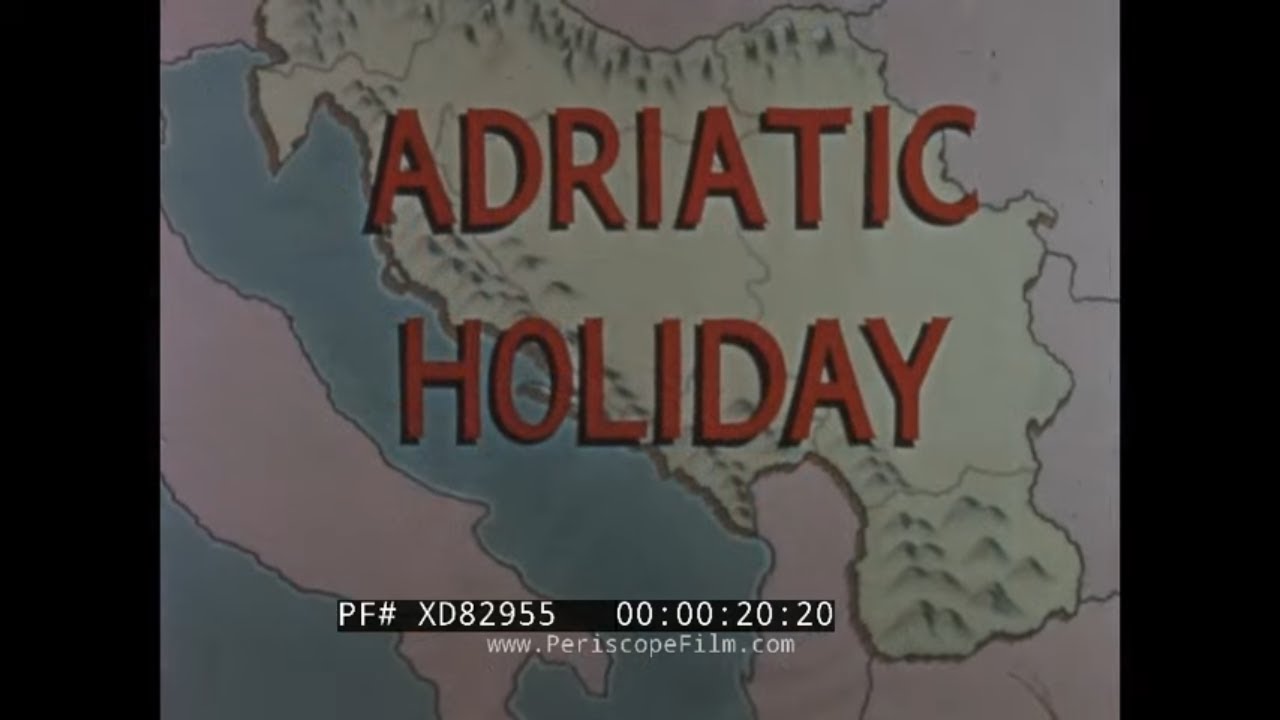 “ADRIATIC HOLIDAY” 1950s SWISSAIR TRAVELOGUE   YUGOSLAVIA, CROATIA & MACEDONIA  DUBROVNIK XD82955