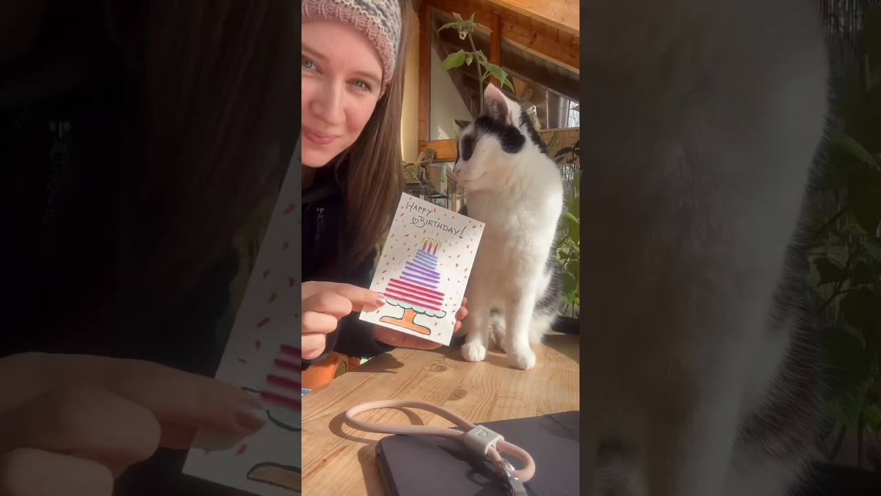 DIY besondere Geburtstagskarte 🎉 mit Wolle 🧶 basteln 💕 #geschenkidee