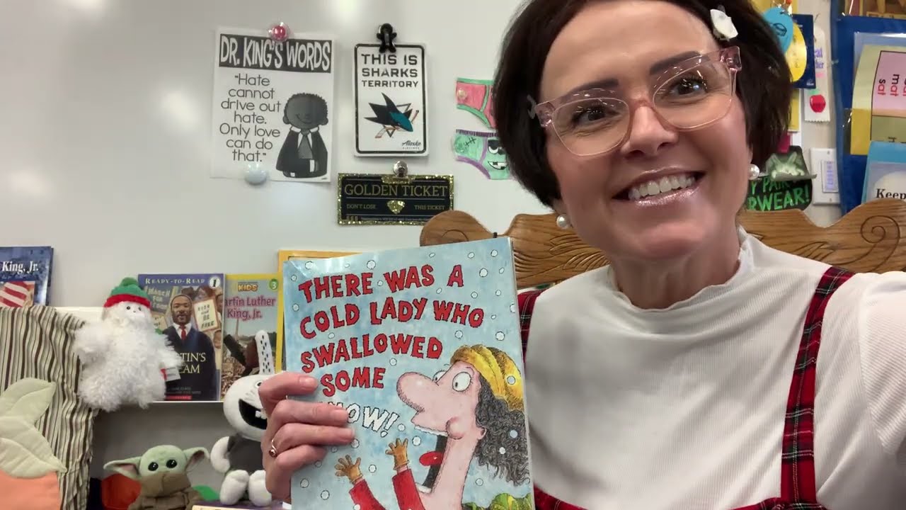 There Was A Cold 🥶Lady👵 Who Swallowed Some ❄️Snow ⛄️ By Lucille Colandro & Illustrated By Jared Lee