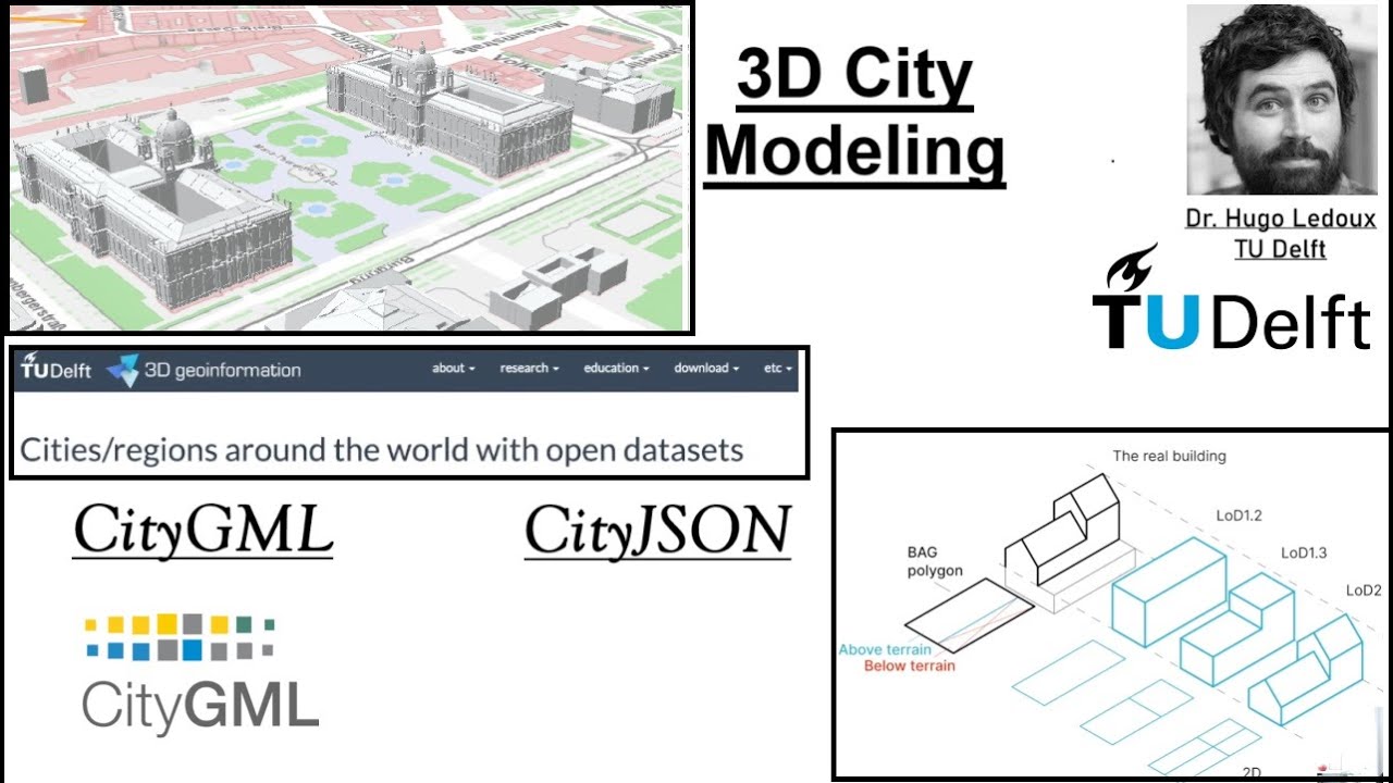 Build the City of the Future: 3D City Modeling Masterclass with Dr. Hugo Ledoux #digitaltwin #map