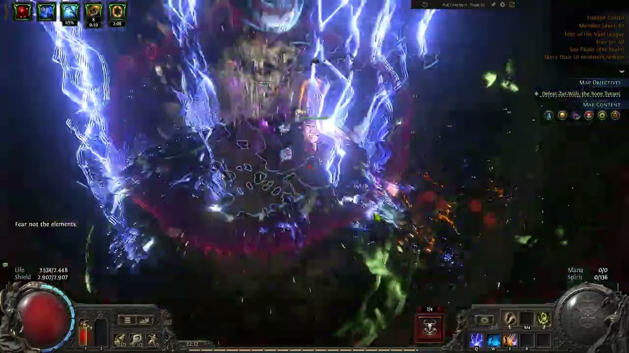 Path of Exile 2 Curse Choir of the Storm CoC Comet vs Xesht T3 + map