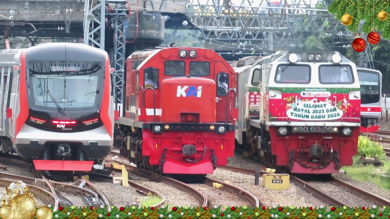 Kumpulan Kereta Api Stasiun Jakarta NATARU 2025-2026 !! Ada Lokomotif Livery Spesial & Masinis Ramah