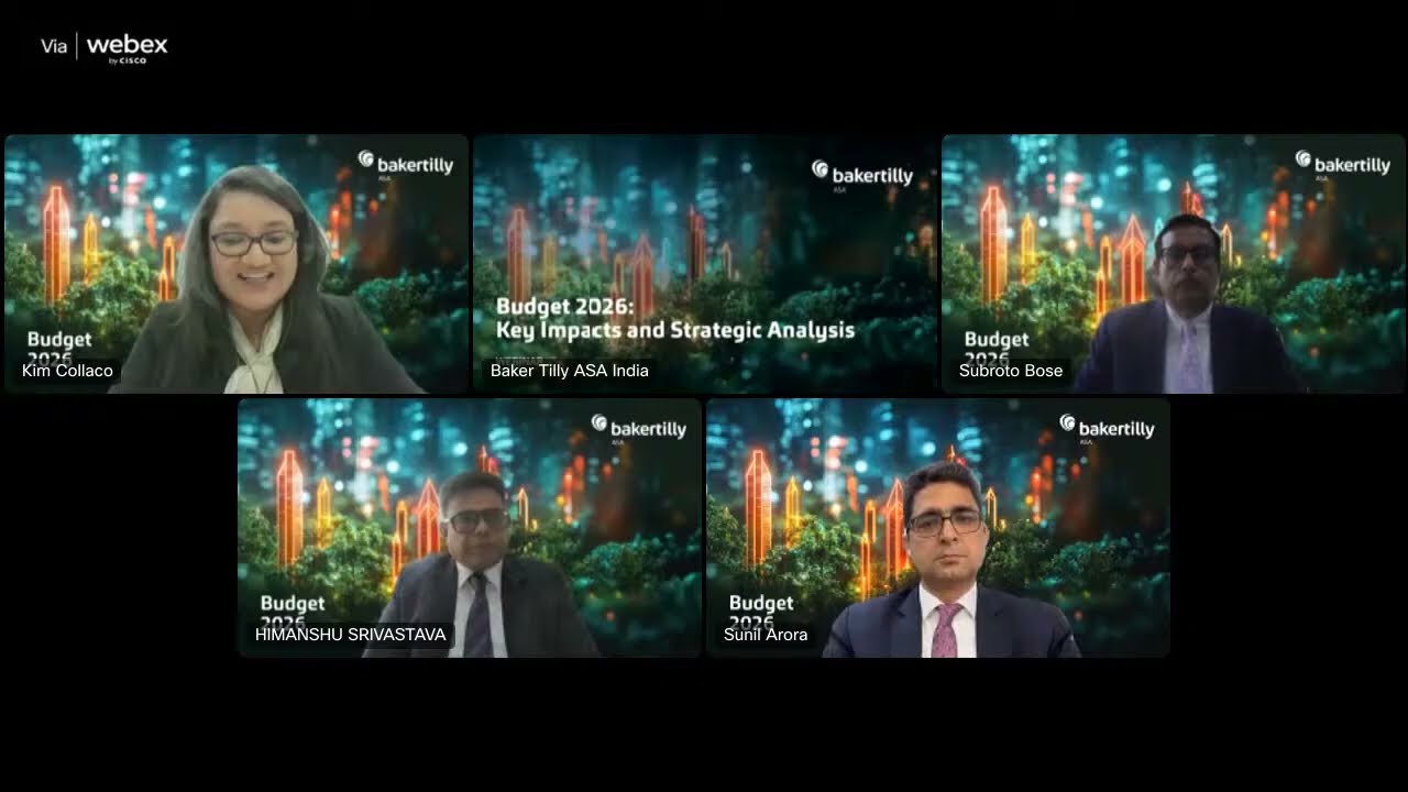 Budget 2026 India: Key Tax, FDI & Compliance Impacts | Baker Tilly ASA India Webinar
