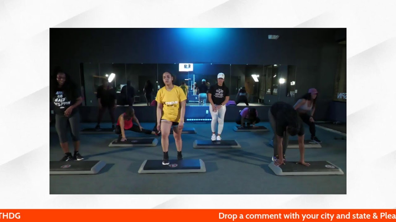 Fun Cardio to lose weight - Xtreme Hip Hop Step “ Step & Burn MASHUP” with Dontaye