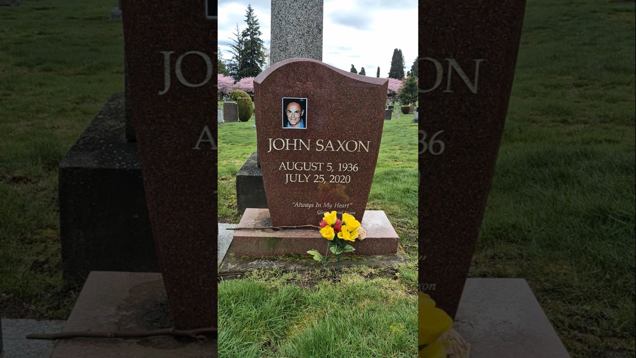 Grave of Actor, John Saxon, in Lake View Cemetery, Seattle 
