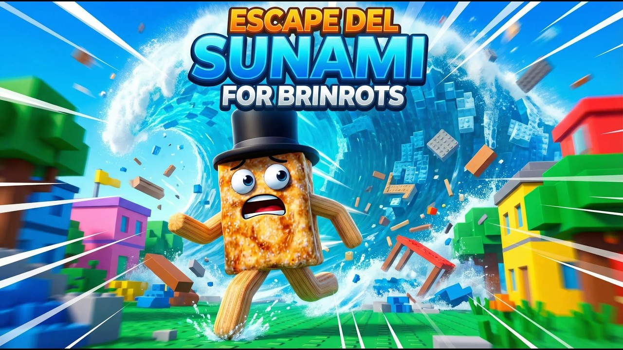 Jugando a roblox escapa del sunami