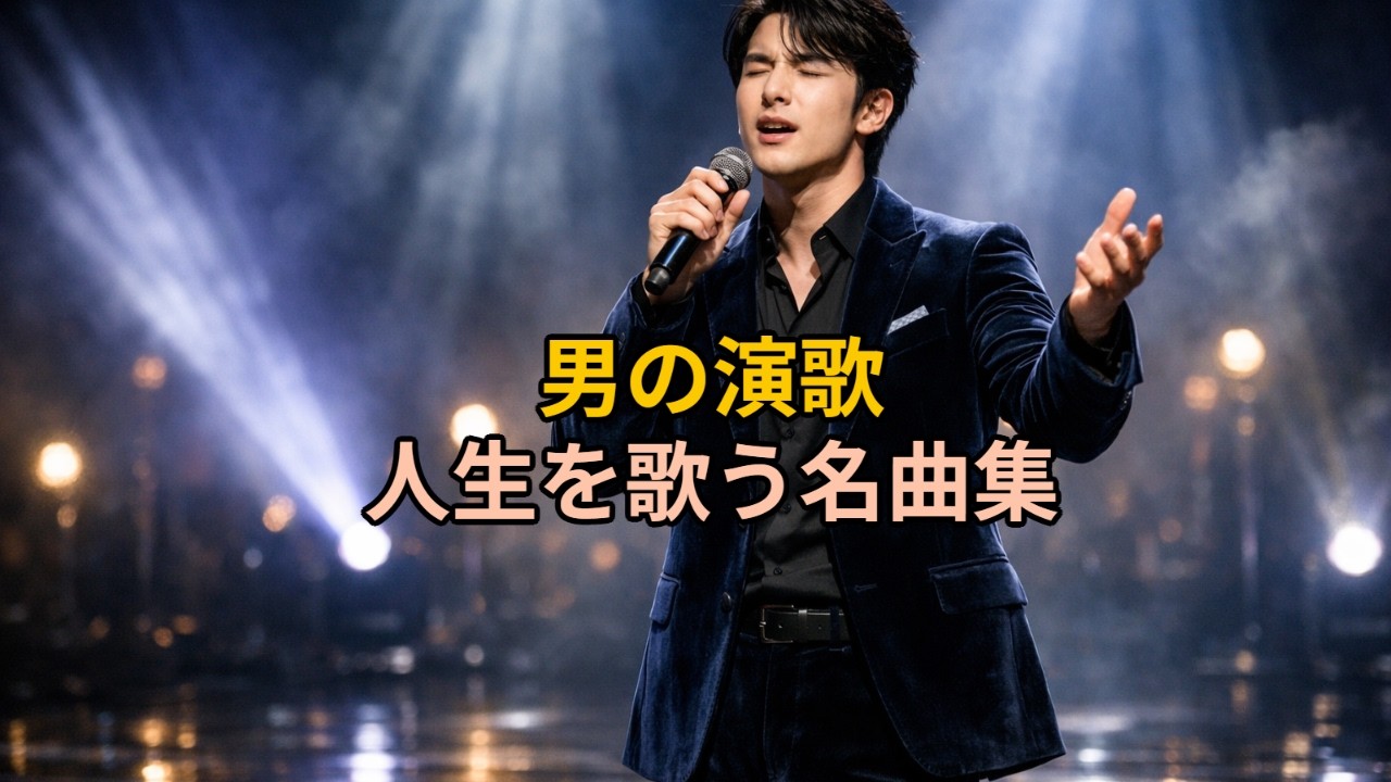 流して聴ける男の演歌｜人生の道を歌う名曲集