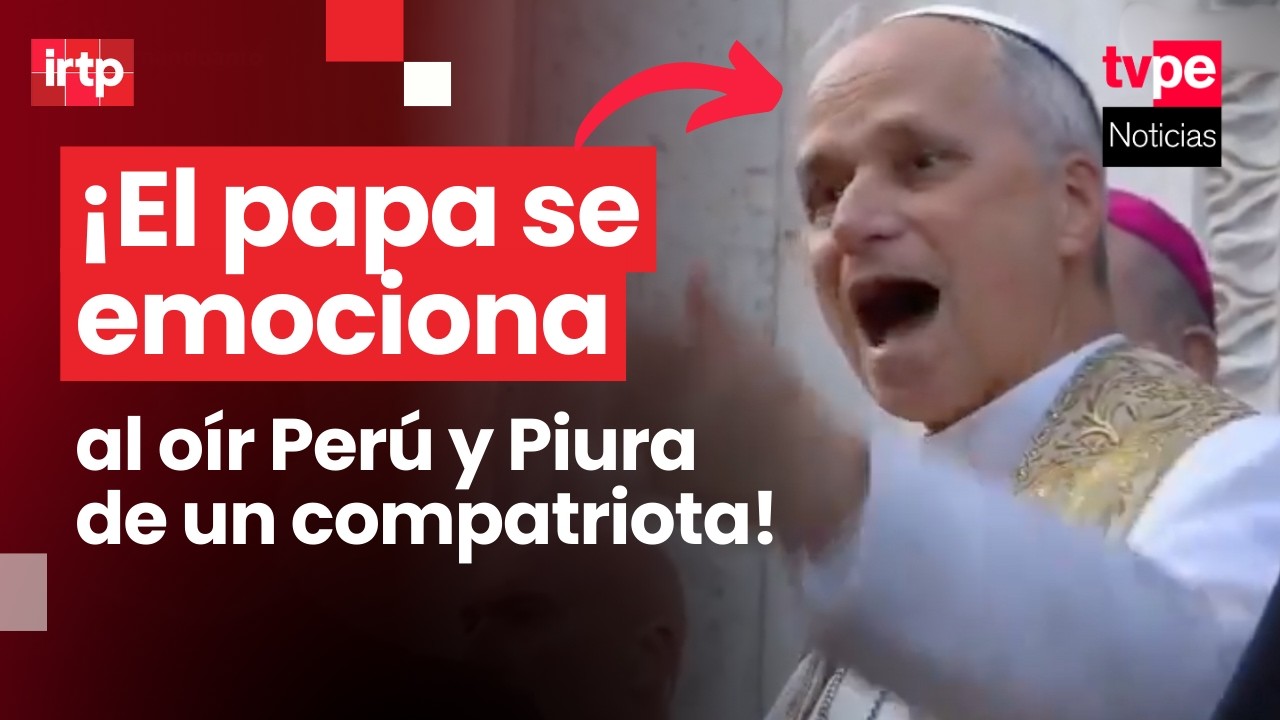 La emoción y la sorpresa del papa León XIV al recibir el saludo de un joven peruano