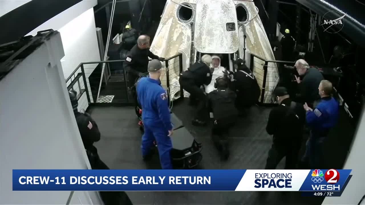 NASA&rsquo;s SpaceX Crew-11 discusses space station science mission, early return