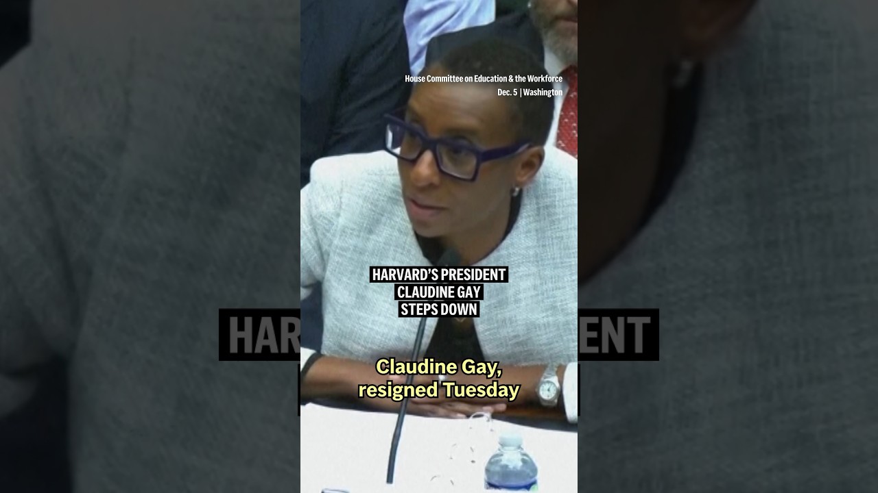 Harvard president Claudine Gay resigns after plagiarism accusations and congressional hearing