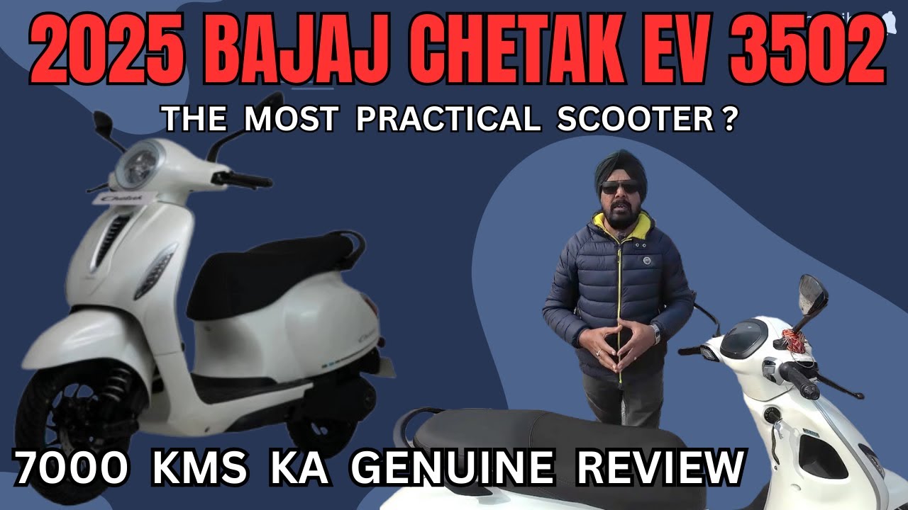 2025 BAJAJ CHEETAK EV SCOOTY 3502. A GENUINE OWNERSHIP REVIEW POST 7000 KMS RIDE.