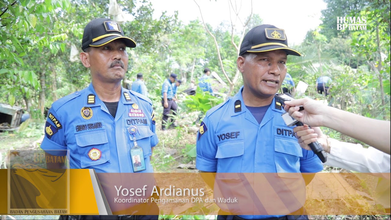 Ditpam BP Batam Tertibkan Bangunan dan Tanaman Ilegal di Kawasan Dam Duriangkang