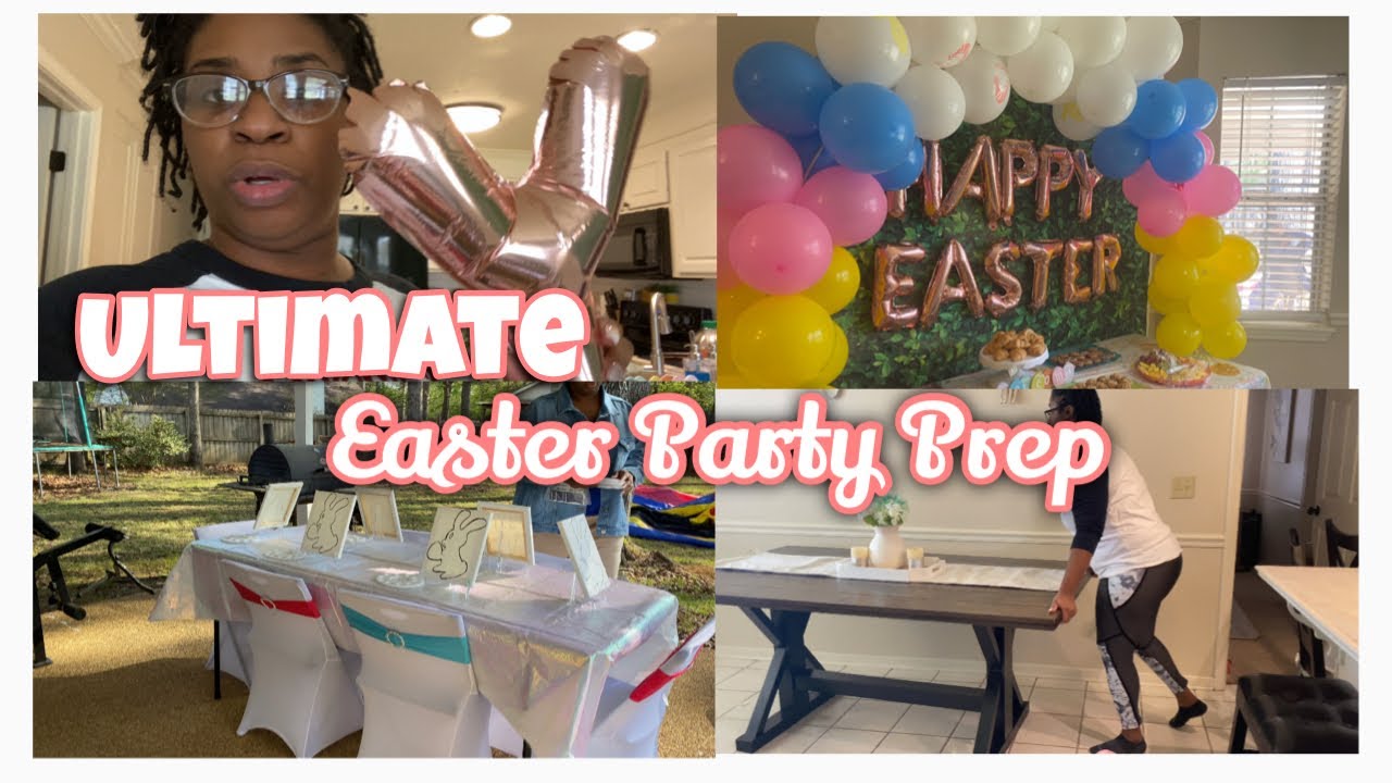 ULTIMATE Eggtravagant EASTER PARTY PREP AND DECORATE!! Easter Brunch and Egg Hunt!!