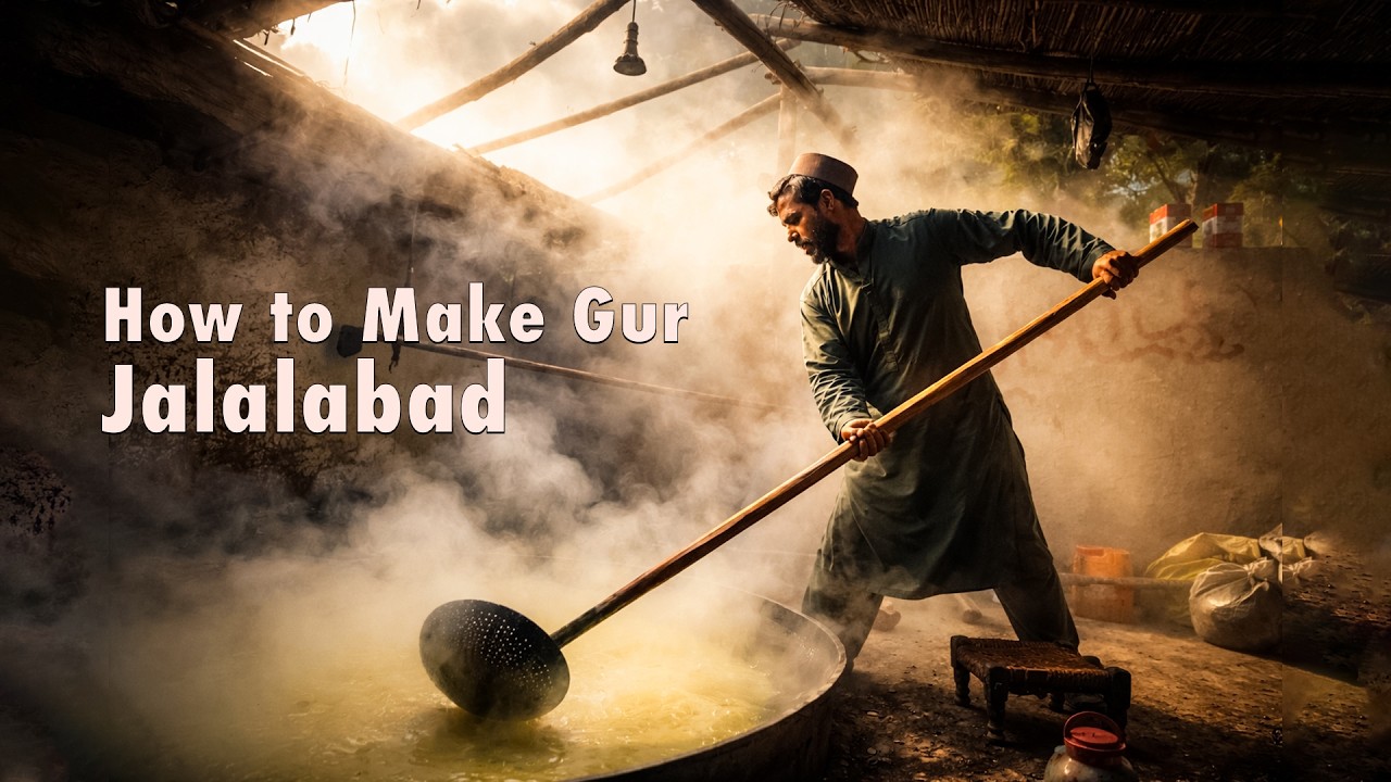 How to make Gur (Jaggery) from Sugarcane | Afghanistan | Documentary