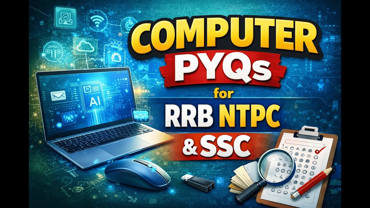 Computer Awareness PYQs | SSC CGL, CHSL, GD & RRB NTPC Part -1