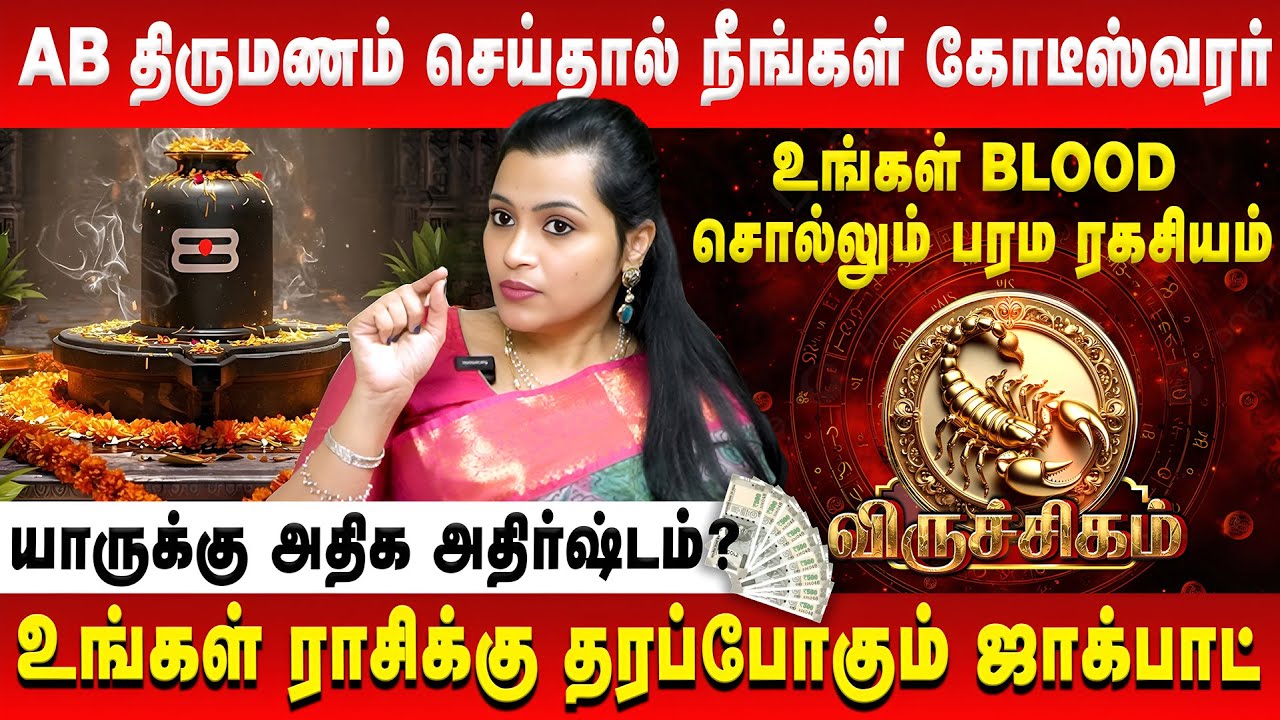 விருச்சிகம் - AB திருமணம் செய்தால் நீங்கள் கோடீஸ்வரர் | Viruchigam | Jeevitha Sureshkumar