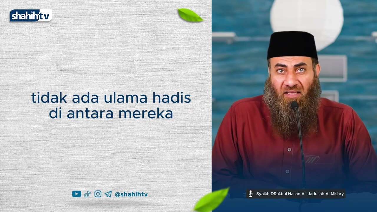 MENGAMALKAN HADITS DHAIF DIKATAKAN PELAKU BIDAH? Syaikh Dr. Abul Hasan Ali Jadullah