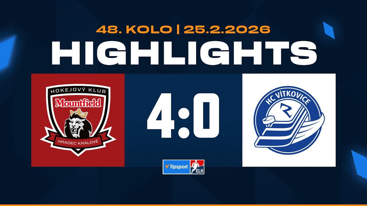 Highlights | Mountfield HK vs. HC Vítkovice Ridera 4:0 | 25.02.2026