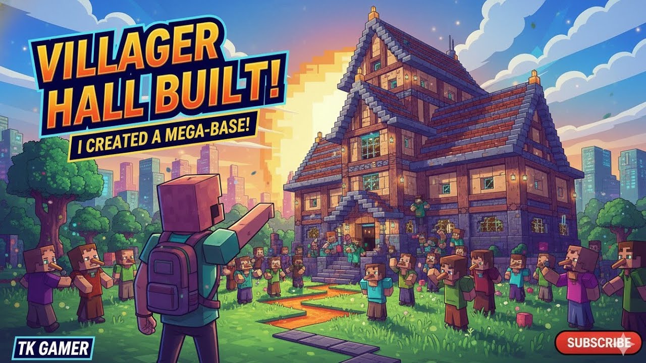 Villagers Ko Kaid Kar Liya! 😂 | Ultimate Trading Hall Build | TKGAMERZZ 