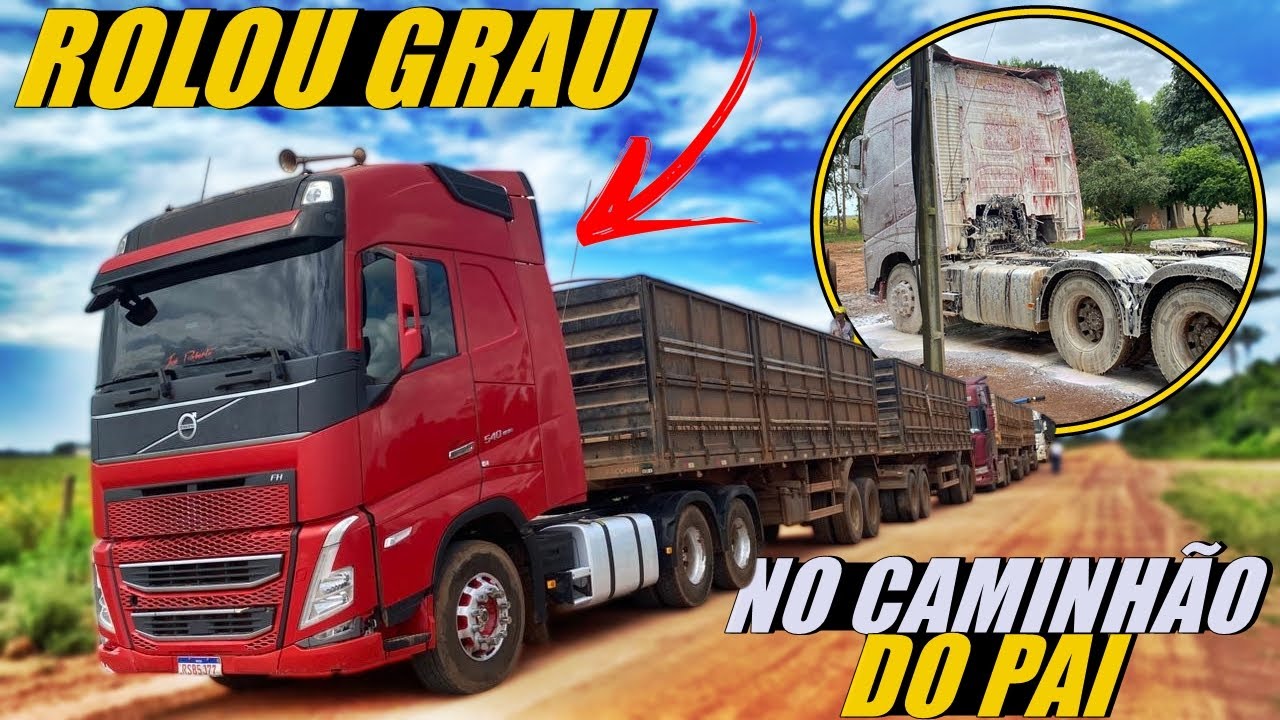 LEVAMOS O CAMINHÃO DO PAI PRA DAR UM GRAU... OLHA COMO FICOU!!!
