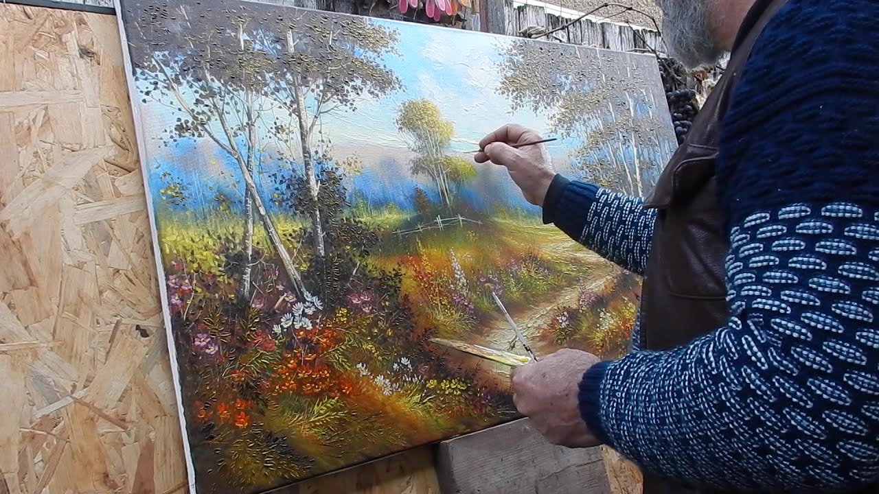 Tablouri in culori de ulei si acrilic tehnica impasto in cutit de paleta by Ion Voineagu - 4