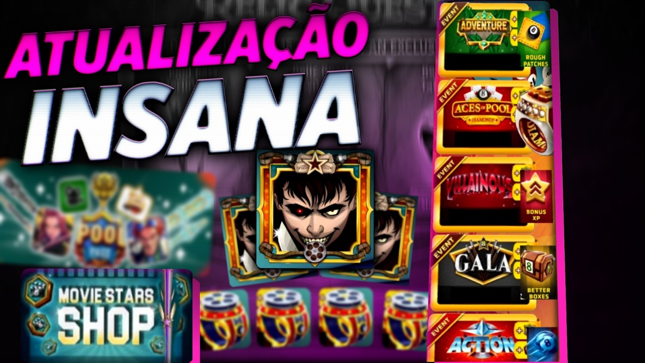 VAZOU TUDO DA NOVA TEMPORADA DO JOGO, TEM MUITA COISA NOVA!!! - 8 Ball Pool