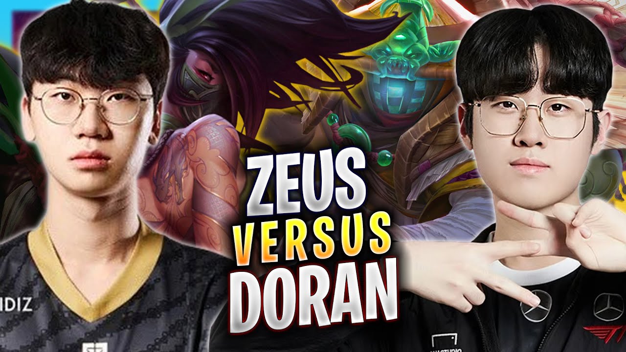 ZEUS vs DORAN! - T1 Zeus Plays Jax TOP vs GEN Doran Akali! | Bootcamp 2023