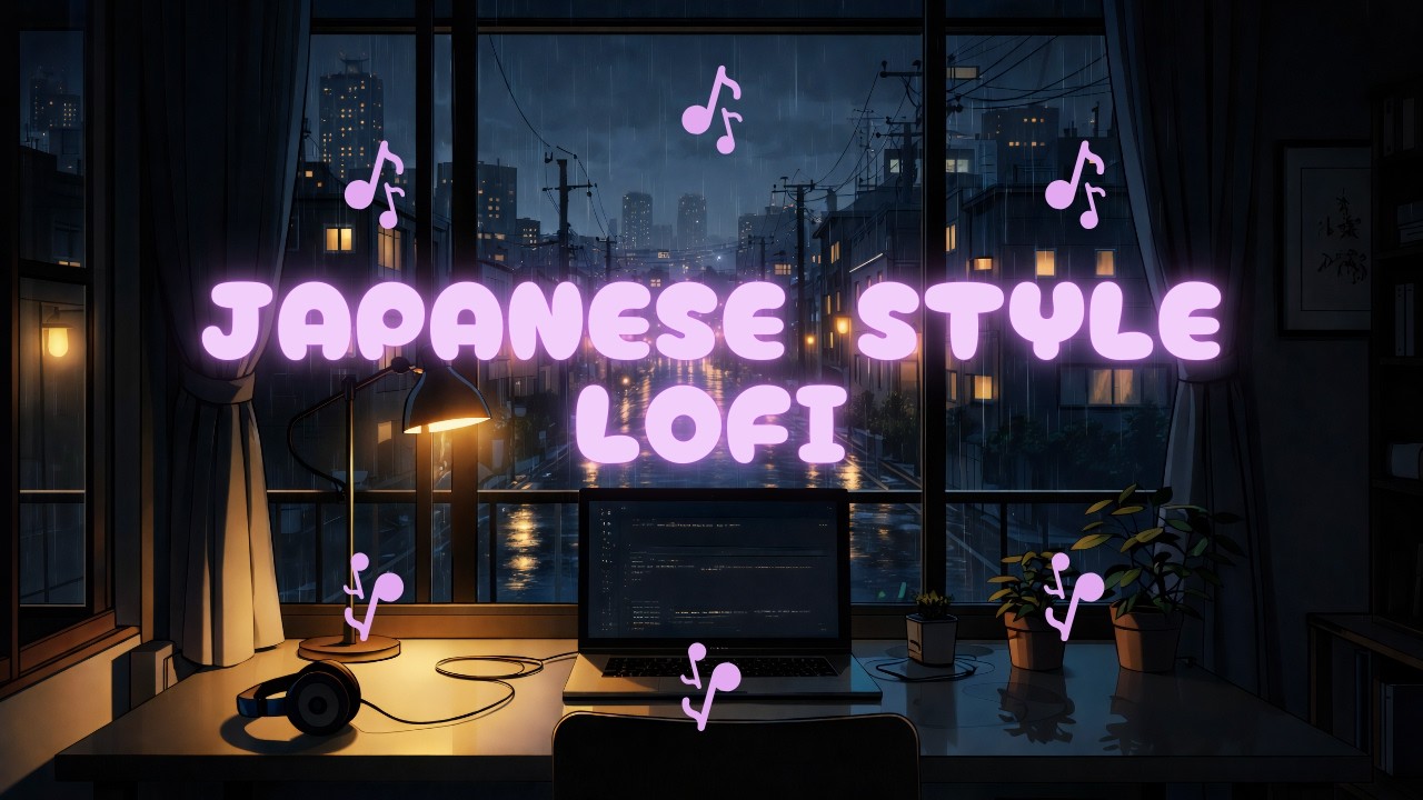 Tokyo Rain Study Session – Japanese Lofi for Deep Focus & Calm Nights