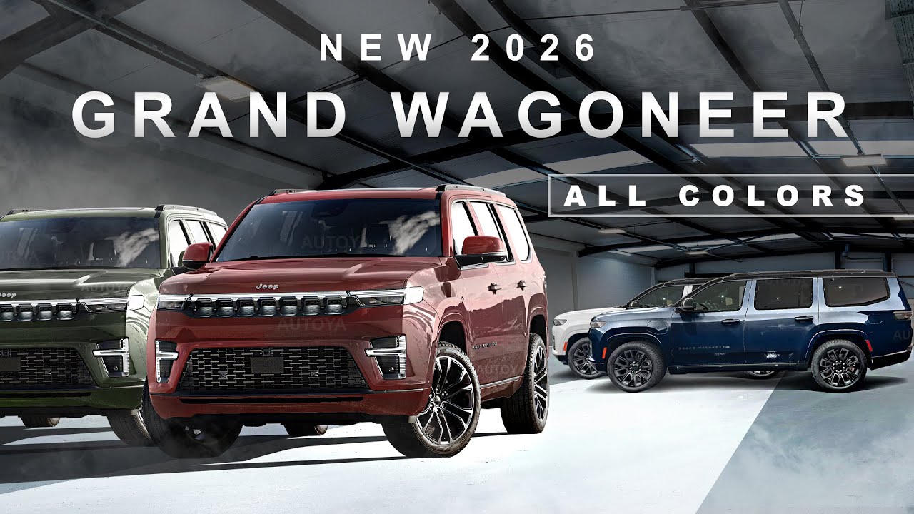 Jeep Grand Wagoneer 2026 года &mdash; ПЕРВЫЙ ВЗГЛЯД на новые REEV и Long Wagoneer L в разных цветах