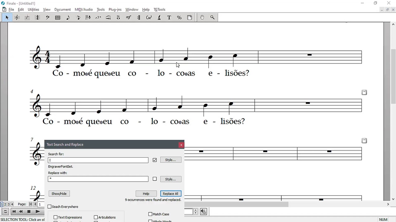 [Live] Dica de Finale: como adicionar elisões na letra da partitura