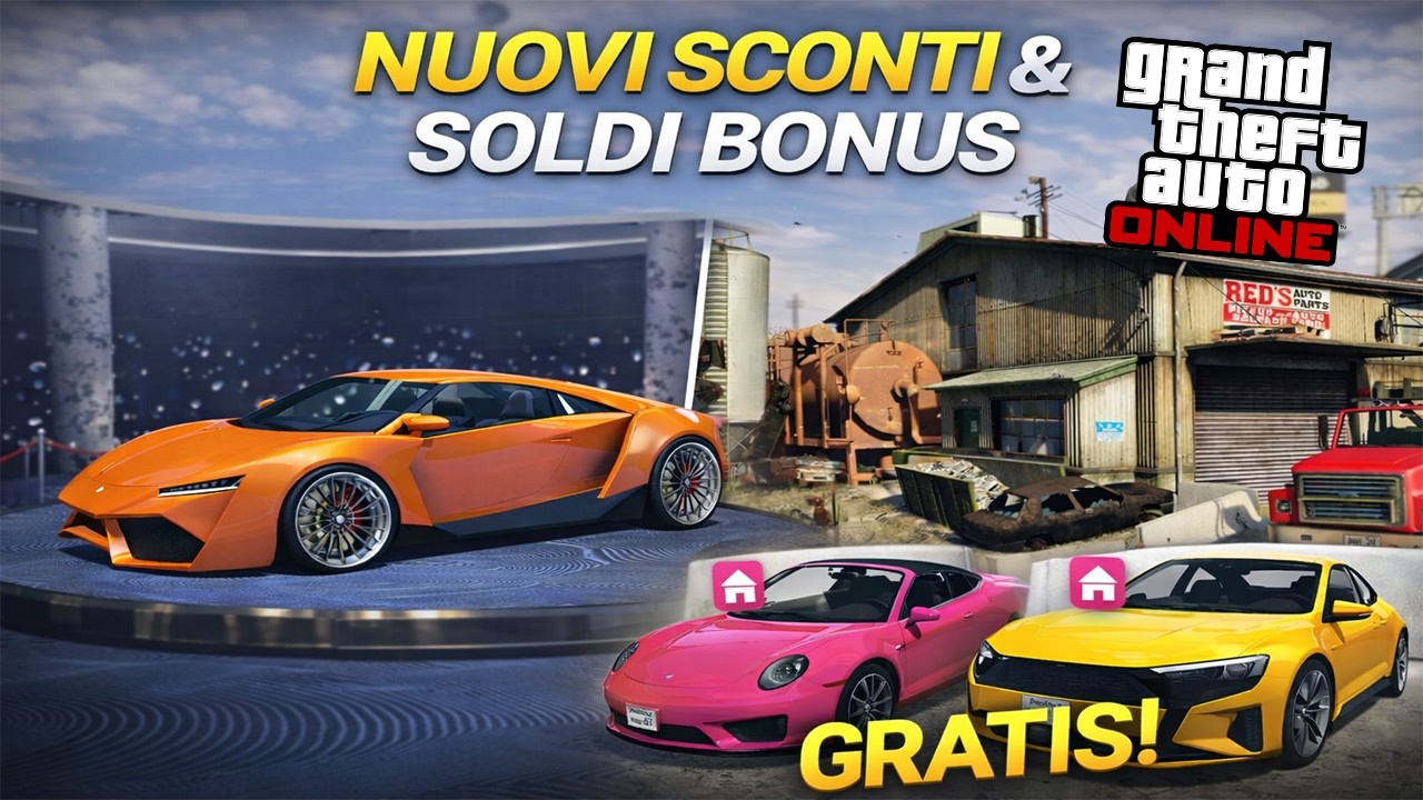 2 AUTO SUPER GRATIS SU GTA ONLINE - AGGIORNAMENTO SETTIMANALE SCONTI e SOLDI BONUS