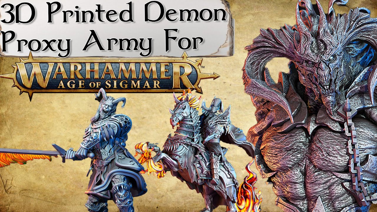 Как сделать прокси-армии Warhammer — 3D-печатных демонов | Wargaming за выходные