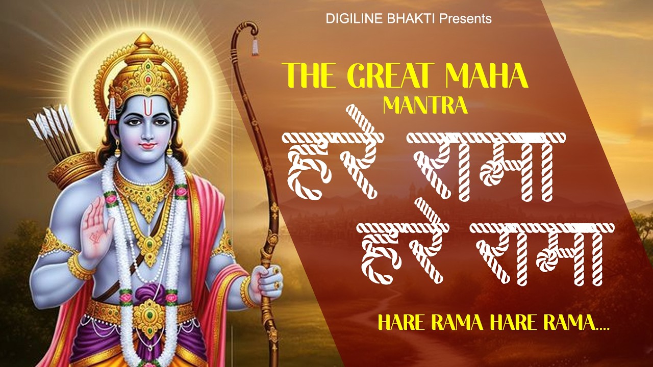 The Great Maha Mantra - Hare Rama Hare Rama | Shri Ram Maha Mantra | शांतिपूर्ण श्री राम मंत्र