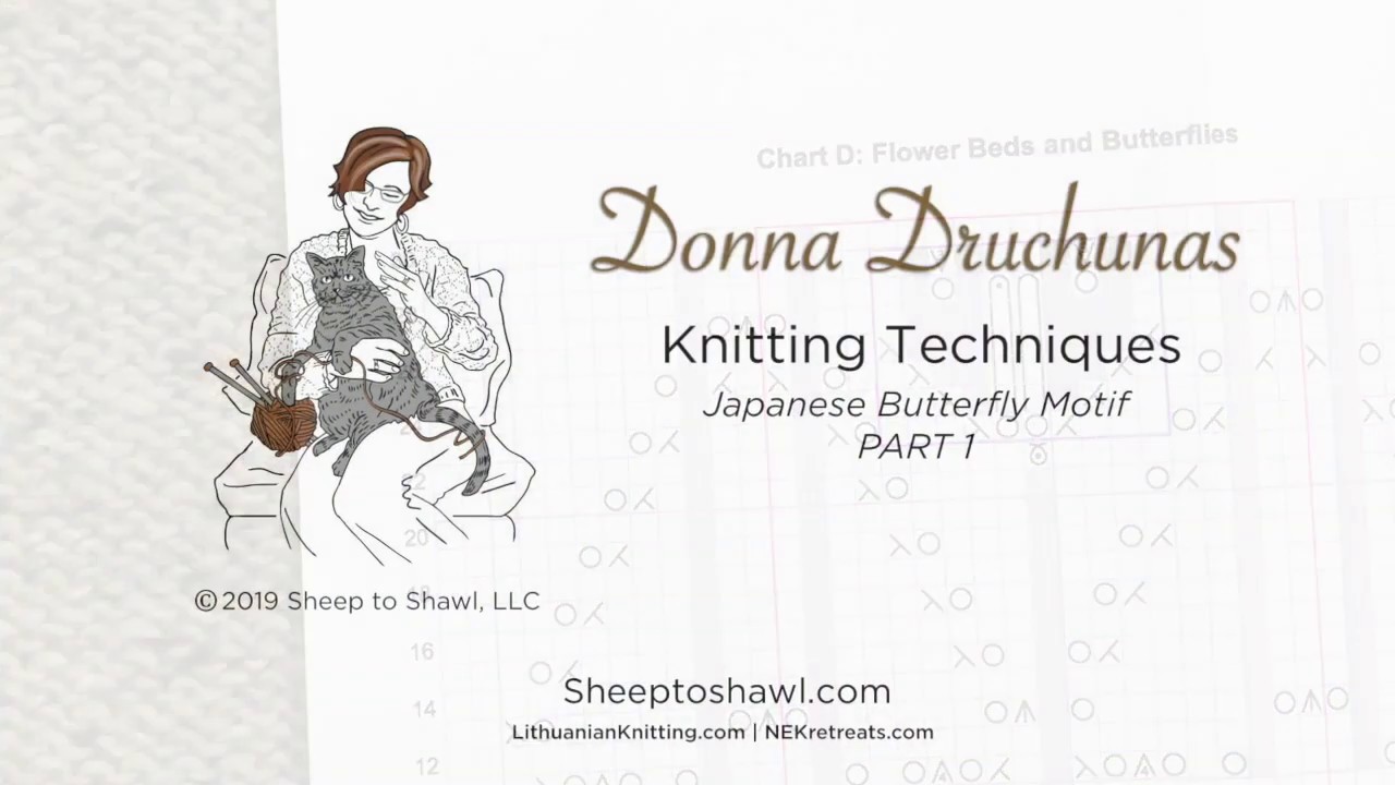 Japanese Butterfly Motif - PART 1 - Sheep to Shawl