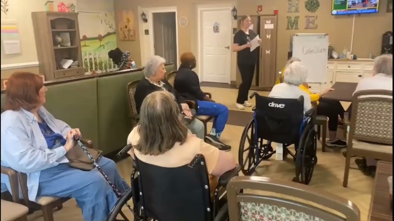 Wacky Wordies with Liberty in our memory care 5/23/23