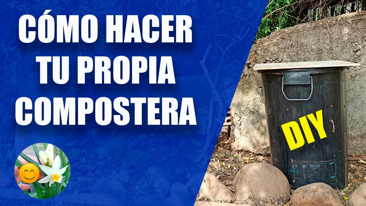 👨‍🌾 Cómo hacer una COMPOSTERA CASERA fácil! 🍒🍆 Haz COMPOSTAJE en CASA con los desechos de la cocina!
