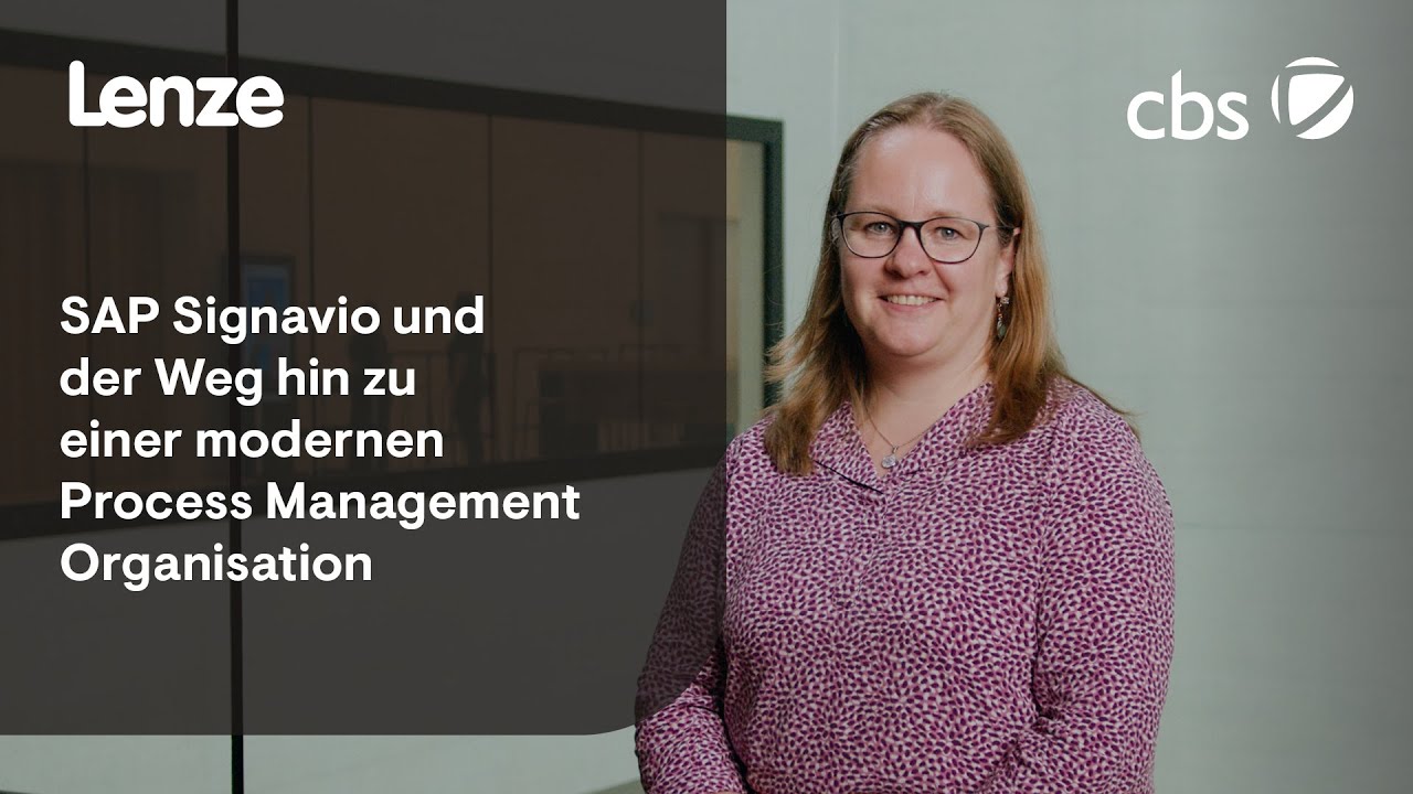 Lenze: SAP Signavio und der Weg hin zu einer modernen Process Management Organisation