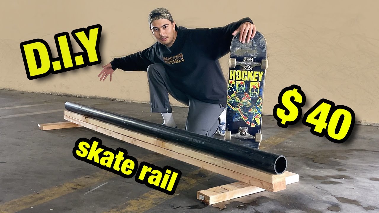 The EASIEST WAY To Build A D.I.Y SKATE Rail
