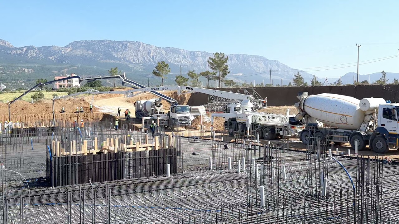 #ŞİWİNK & #CİFA BETON POMPASI REVİZYON VE BAKIM SONRASI 2.500 M□ TEMEL BETONUNDA Oğuz=05360170588