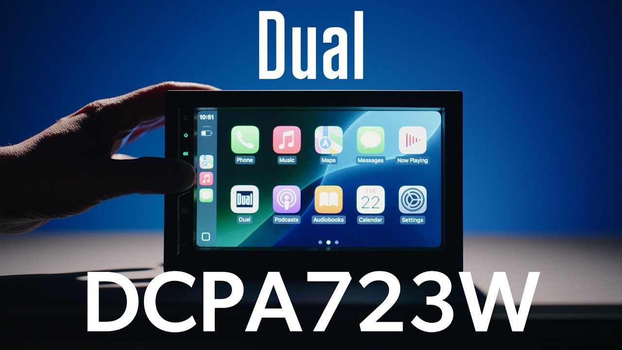 Dual DCPA723W touchscreen receiver | Crutchfield
