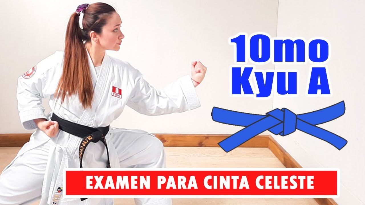 🥋Técnicas de kihon del EXAMEN DE CINTA CELESTE🥊10mo Kyu A paso a paso 🩵