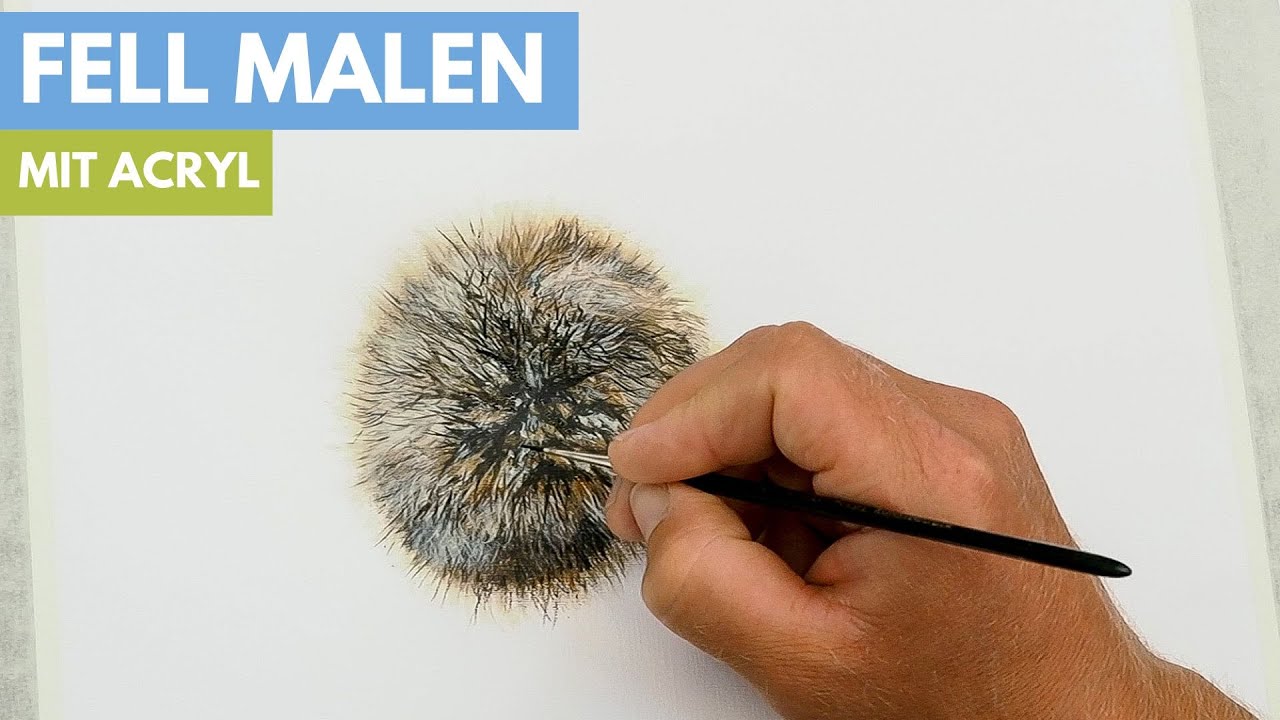 Fell malen mit Acrylfarben - So funktioniert es